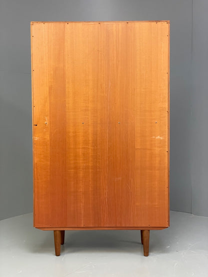 Vintage G Plan Teak Glazed Bookcase Retro 1970s Shelving EB10002 MWOO - UKDK FURNITURE