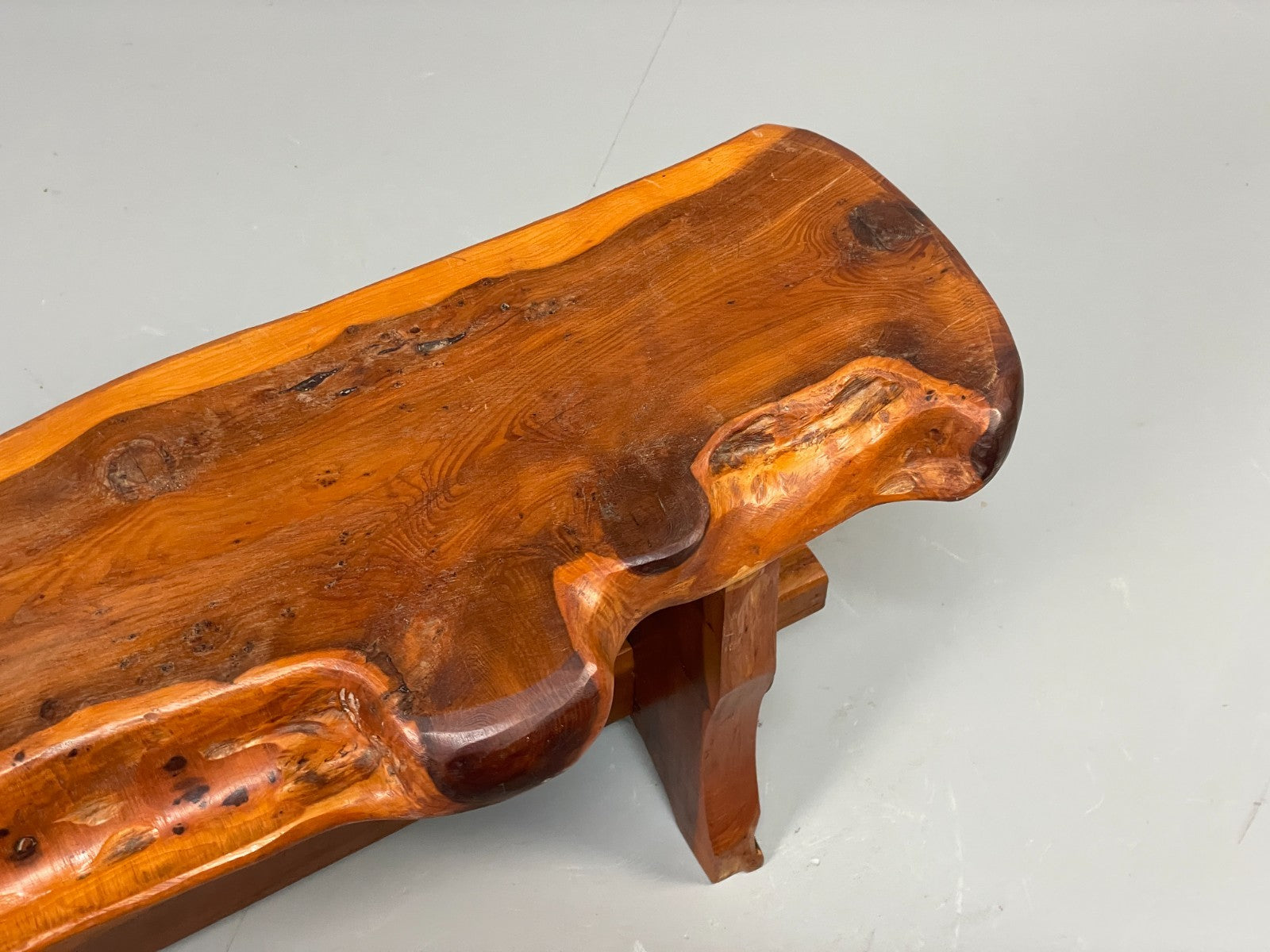 Natural Live Edge Bench Chunky Solid Organic Design EB11066 MWOO5