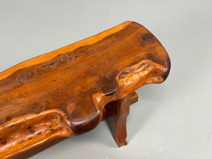 Natural Live Edge Bench Chunky Solid Organic Design EB11066 MWOO5