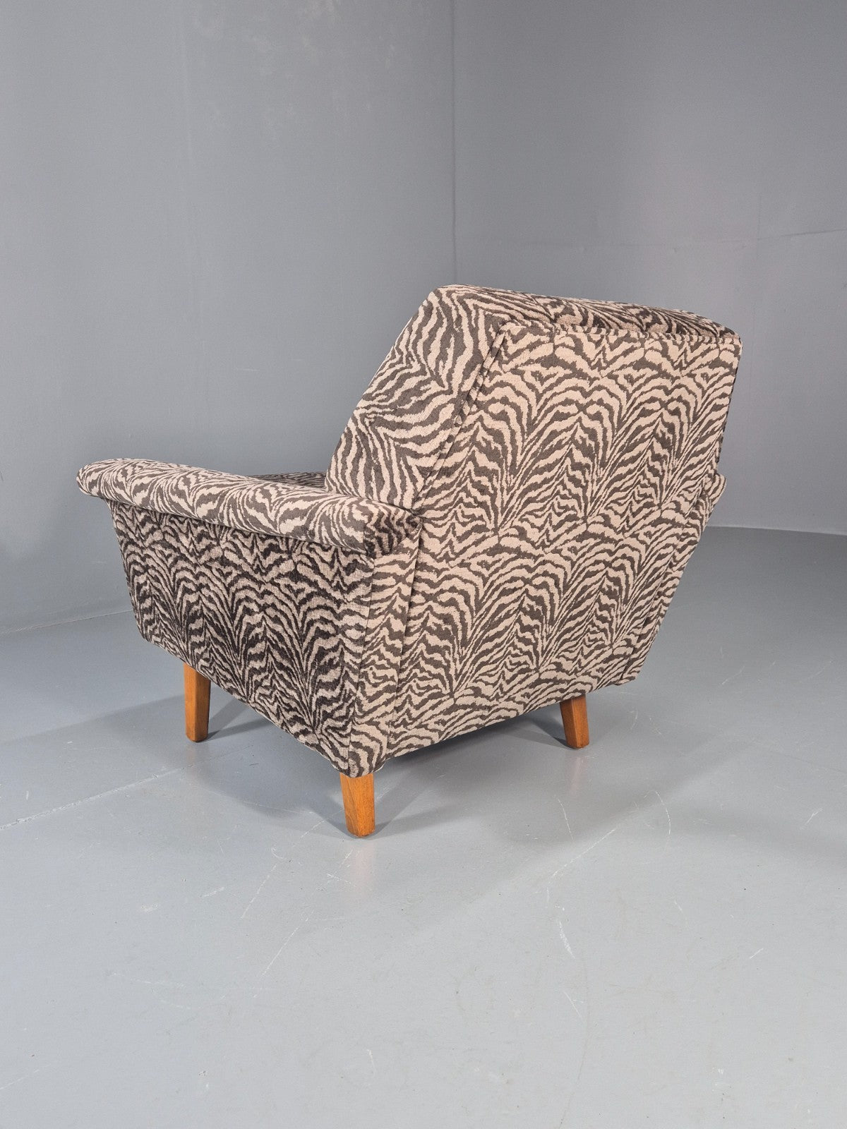 Mid Century Lounge Chair 1960s Danish Vintage with New Upholstery EB11534 MNOR10
