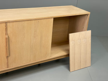 Modern Danish Oak Sideboard - Sliding Door Drawer Mid Century Style EB10836 MWOO11