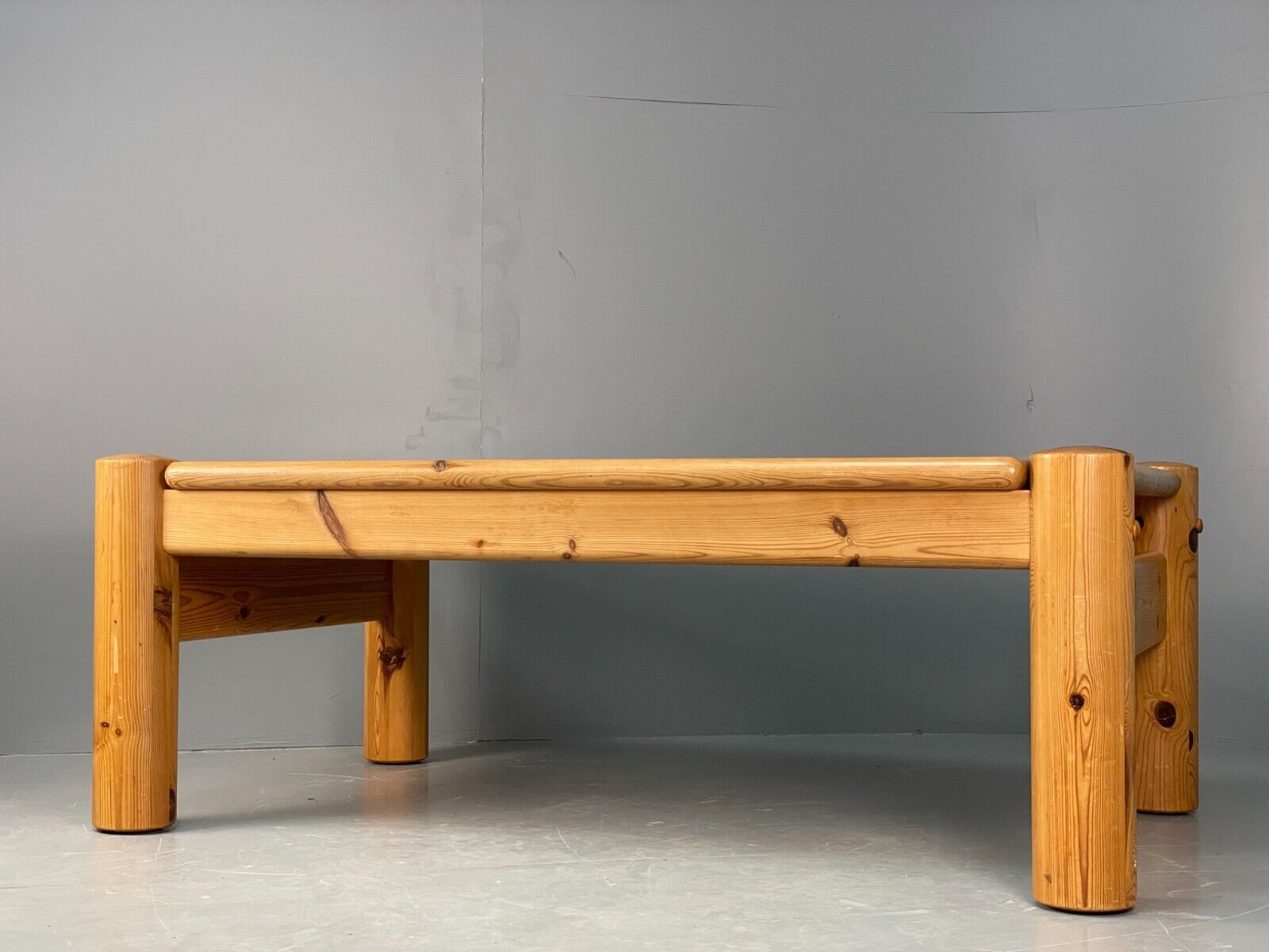Large 1980s Scandinavian Solid Pine Coffee Table EB7557 MWOO - UKDK FURNITURE