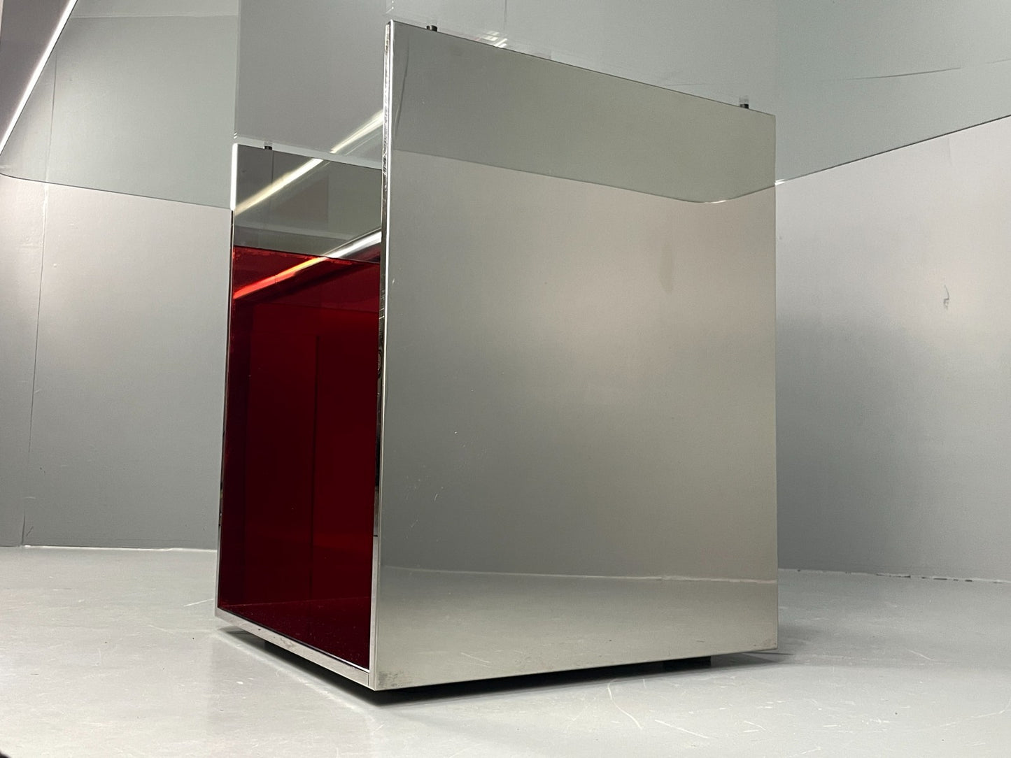 Italian Glass Dining Table By Gabriele Buratti For Acerbis Modern EB11492  MWOO15