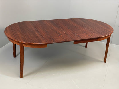 Vintage Extending Dining Table Circular 1960s Danish N.C Møbler EB10914 MWOO1