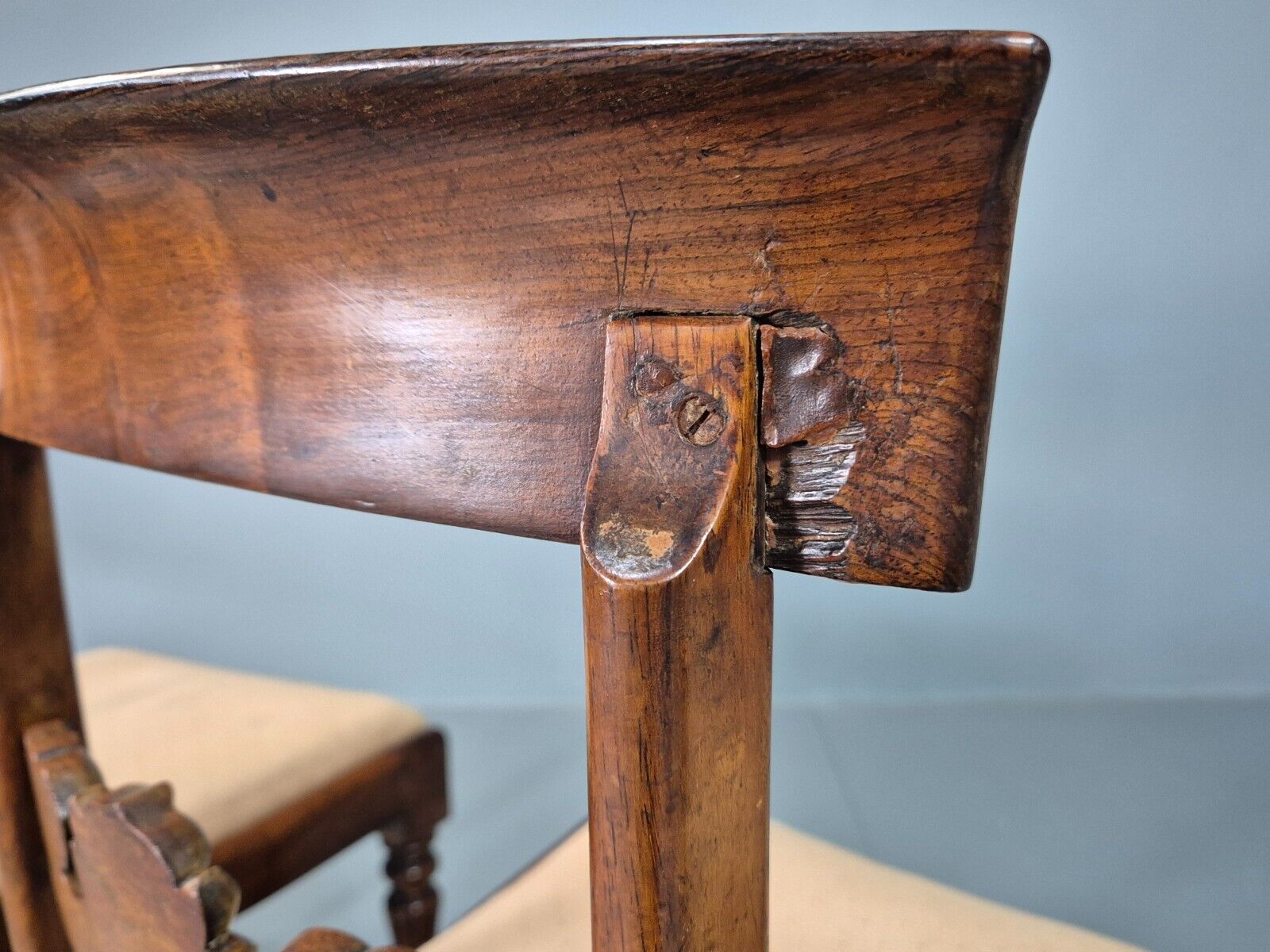 3 Vintage Dining Chairs Mahogany Frame Victorian Antique EB7814 VDIN - UKDK FURNITURE