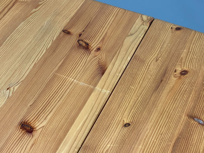 Chunky Pine Dining Table Extending Vintage Danish Retro 1990s EB10858 MWOO9