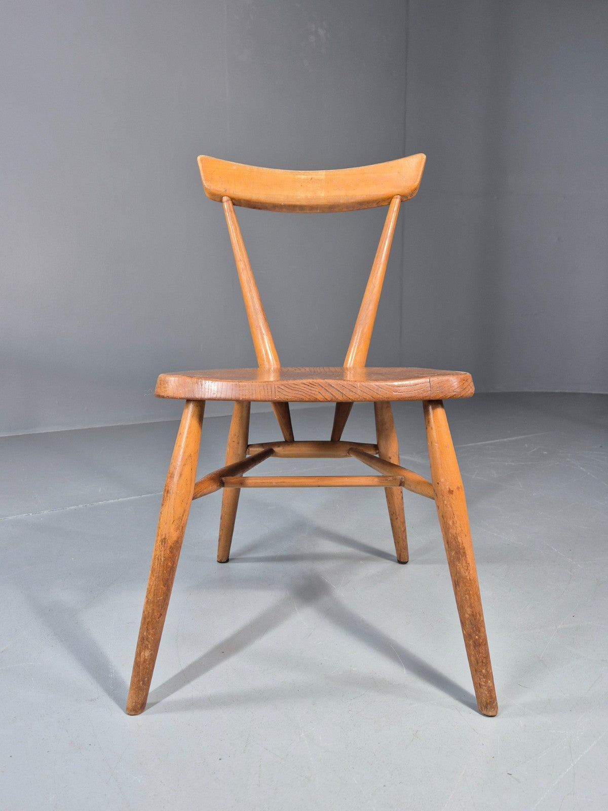 Ercol Stacking Chair Junior Elm and Beech 1960s Retro EB11422 MDIN3