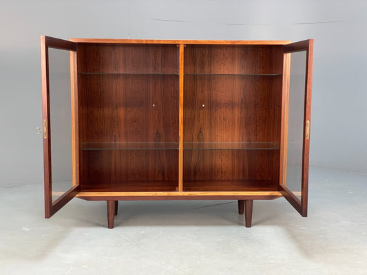 Vintage Danish Glazed Shelving Unit Bookcase Retro Mid Century EB9107 MWOO - UKDK FURNITURE