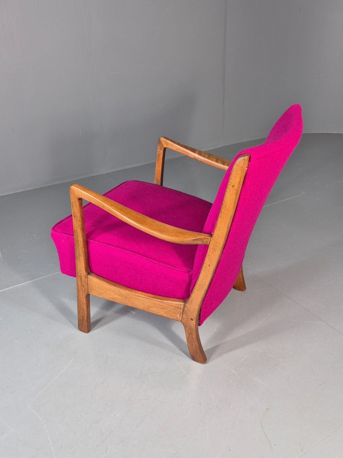Vintage Mid Century Lounge Chair 1950s Swedish New Upholstery   EB11776 MNOR10