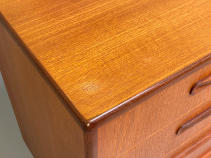 G Plan Fresco Teak Chest Of Drawers Vintage Retro Design 1960s EB9720 MWOO - UKDK FURNITURE