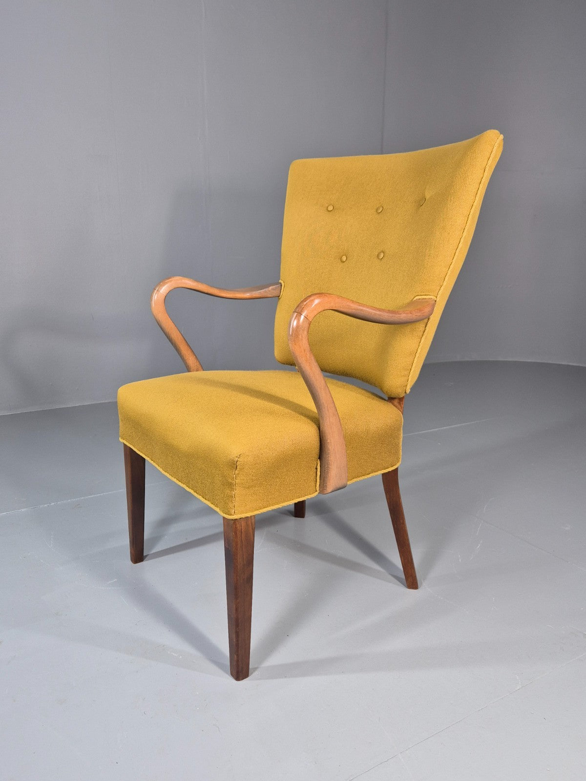 Vintage Mid Century Danish Lounge Chair High Back 1950s Retro EB11815 MNOR0