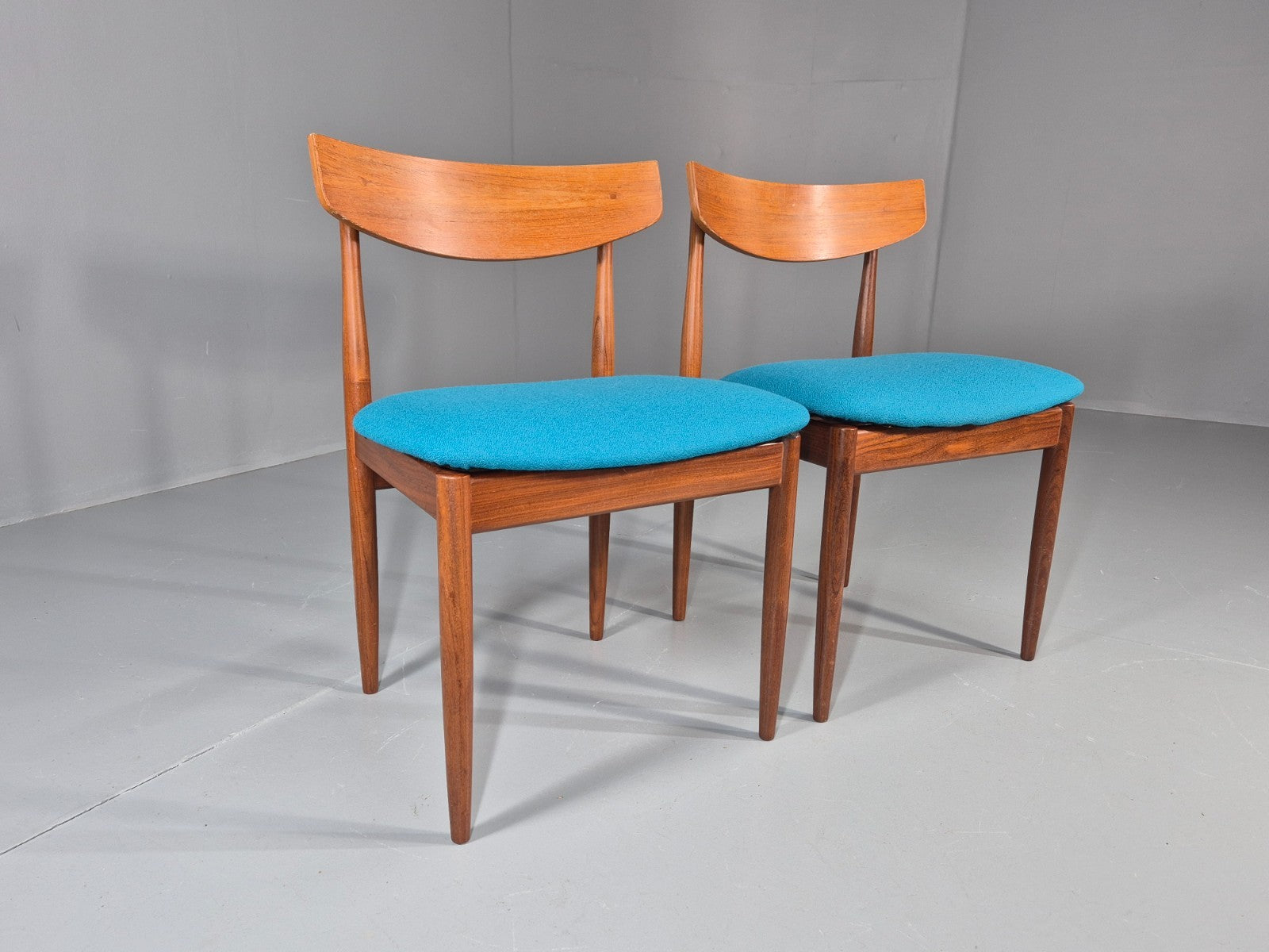 2 G Plan Dining Chairs 1960s Teak New Upholstery Retro Mid Century EB11487 MDIN4