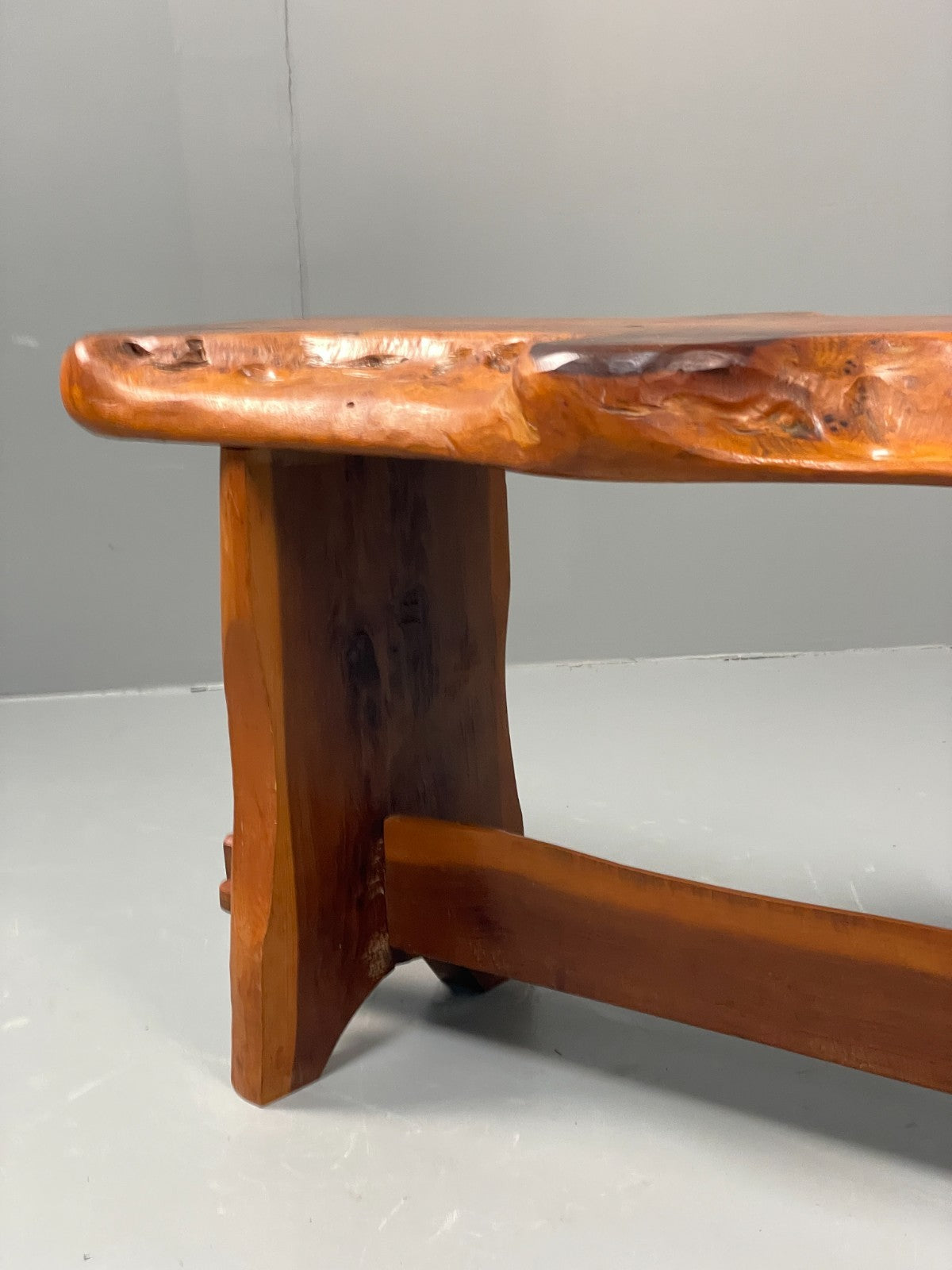 Natural Live Edge Bench Chunky Solid Organic Design EB11066 MWOO7