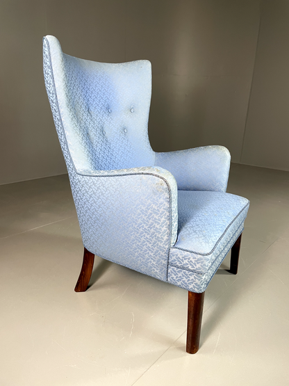 Vintage Danish High Back Lounge Chair, MCM, Retro, EB6006 MNOR - UKDK FURNITURE