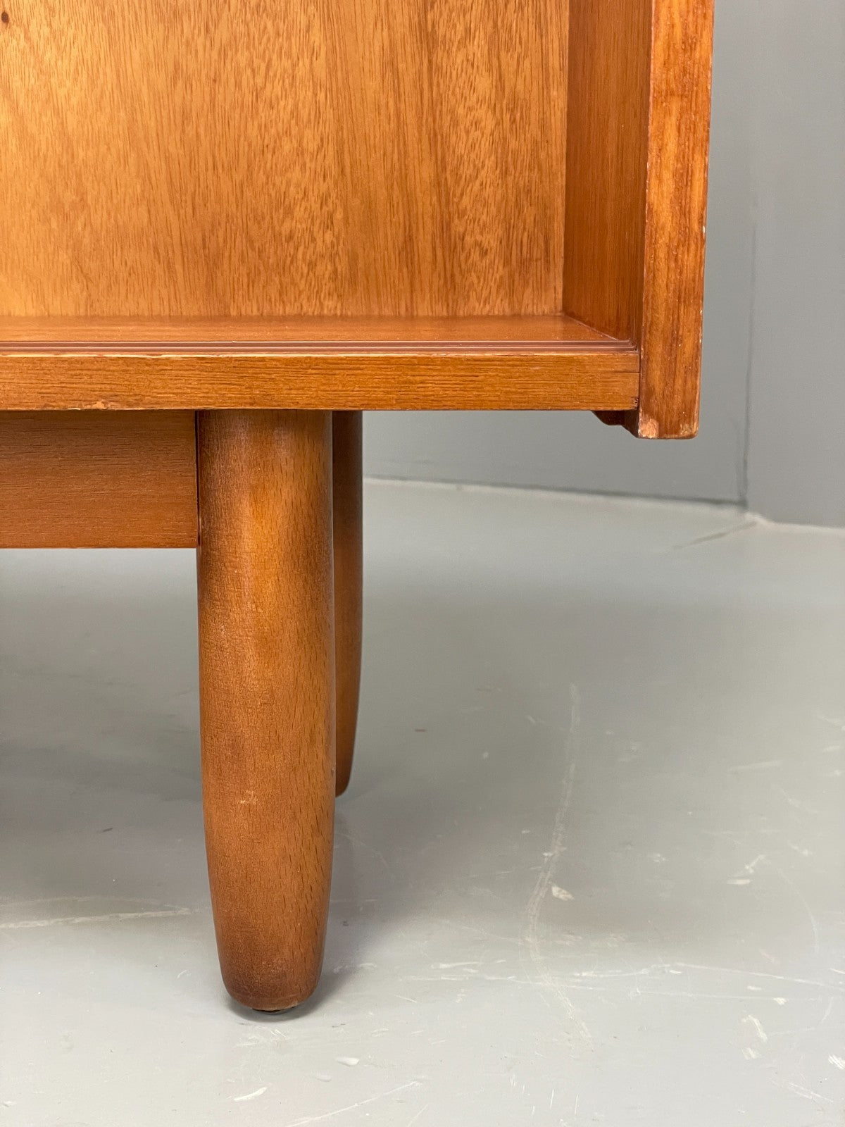 Vintage 1960s Glazed Bookcase Cabinet Teak Shelving Cupboard EB11808 MWOO9