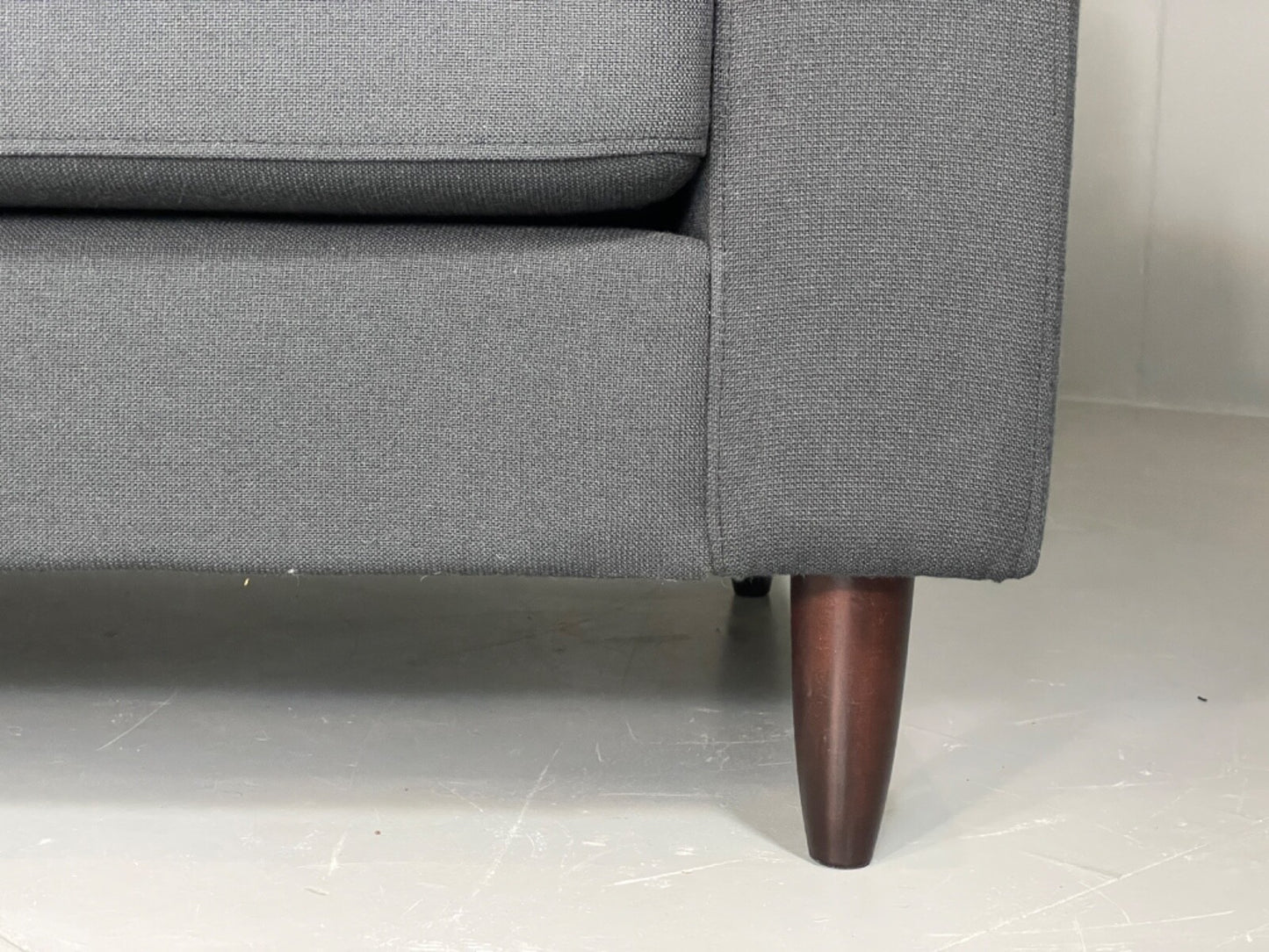 Modern Danish Sofa by Hurup Slate Grey Fabric Beech 1980s Style EB6120 M3SS9