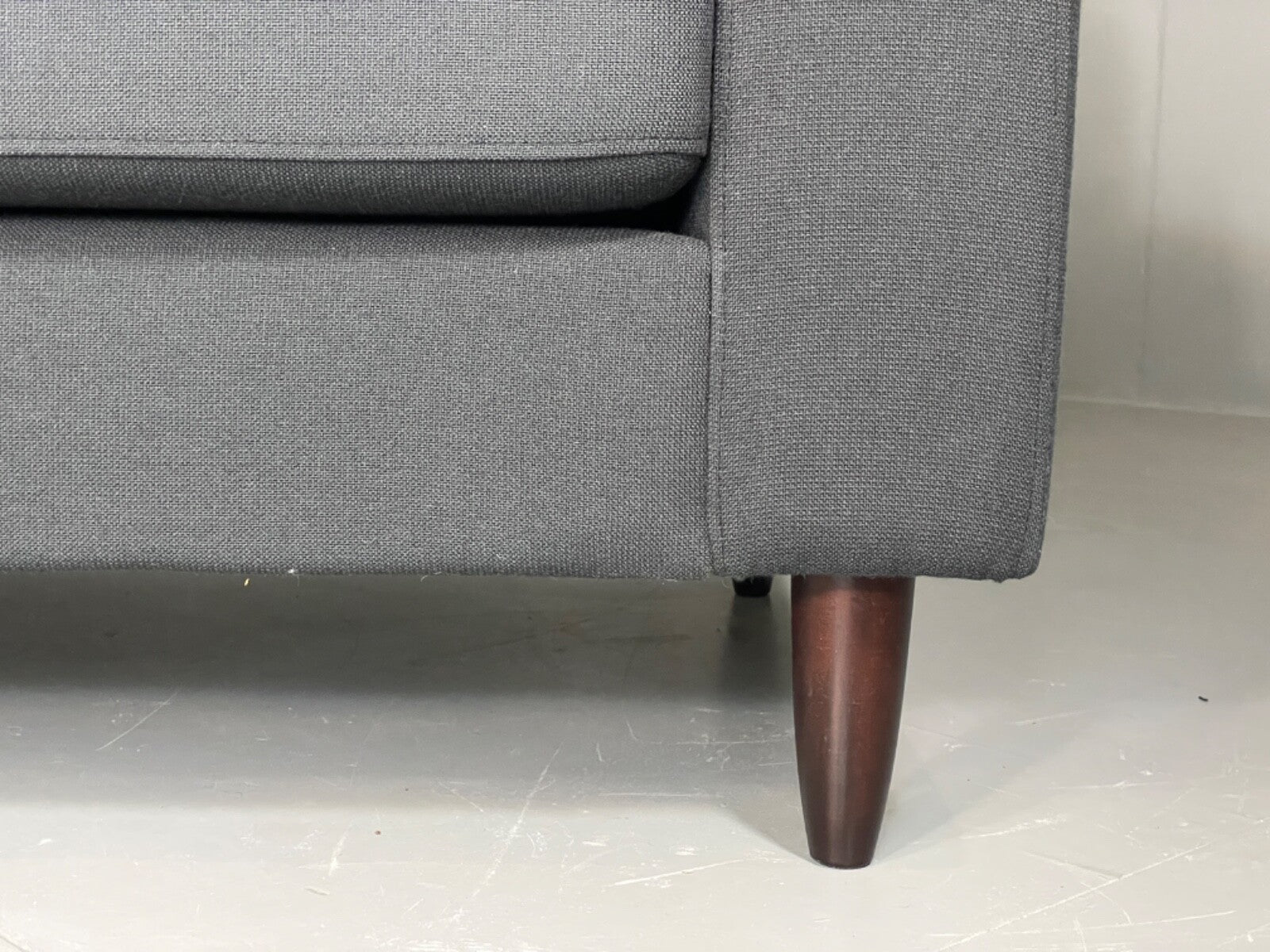 Modern Danish Sofa by Hurup Slate Grey Fabric Beech 1980s Style EB6120 M3SS9