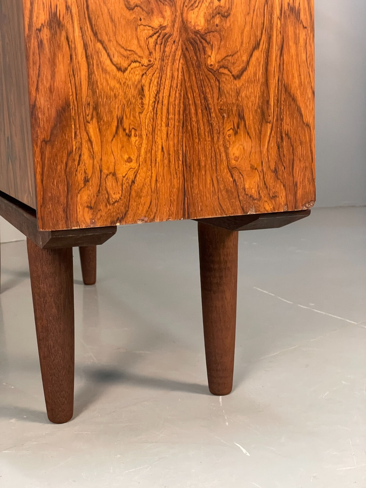 Vintage Danish Midcentury Drop Door Cocktail Cabinet Storage Unit EB8410 MWOO - UKDK FURNITURE