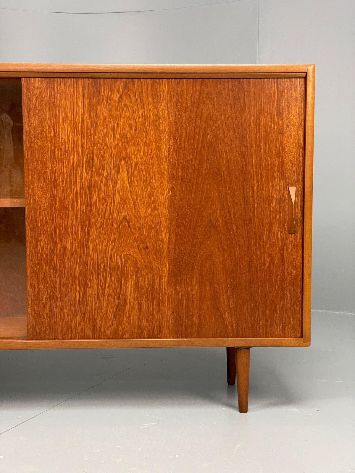 Vintage Teak Glazed Bookcase By H.Gibbs 1960s Shelving Retro  EB10968 MWOO2