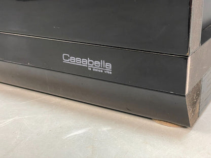 Modern Italian Gloss Black Low Double Drawer Unit EB8662 MWOO - UKDK FURNITURE