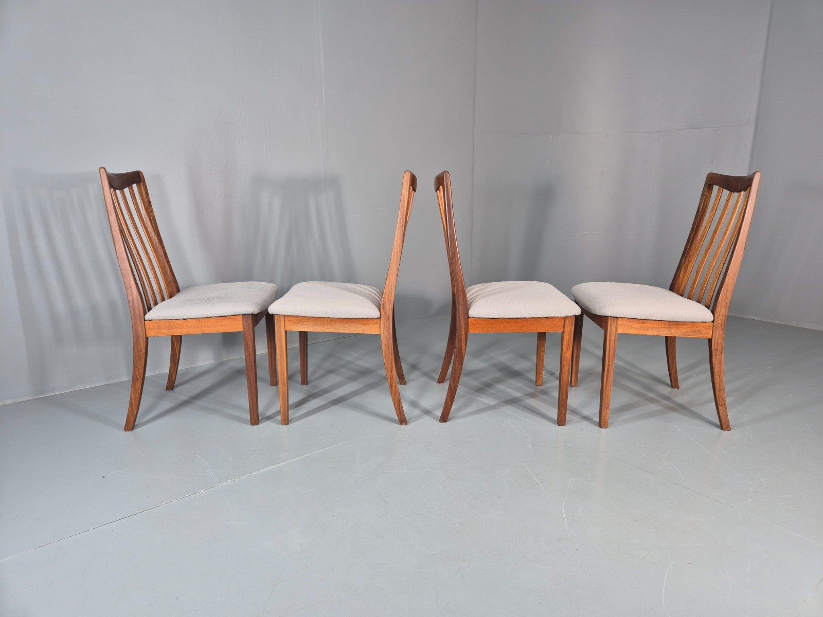 4 G Plan Dining Chairs Mid Century Teak Fresco Range 1970s  EB10981 VDIN12