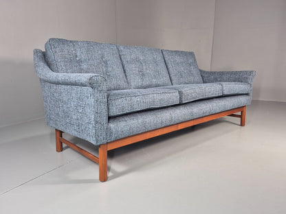 Vintage Three Seater Sofa 1960s Danish New Upholstery Mid CenturyEB11479 M3SS1