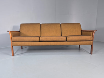 Vintage 3 Seater Sofa 1960s Knut Saeter Vatne Mobler Green Gold EB11078 M3SS5