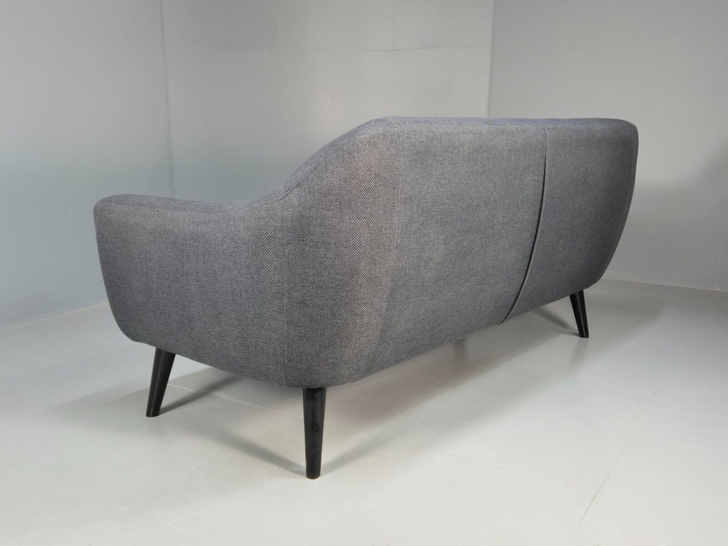 Vintage Made.Com Scandinavian style Sofa Charcoal Grey Retro EB8452 M3SS - UKDK FURNITURE