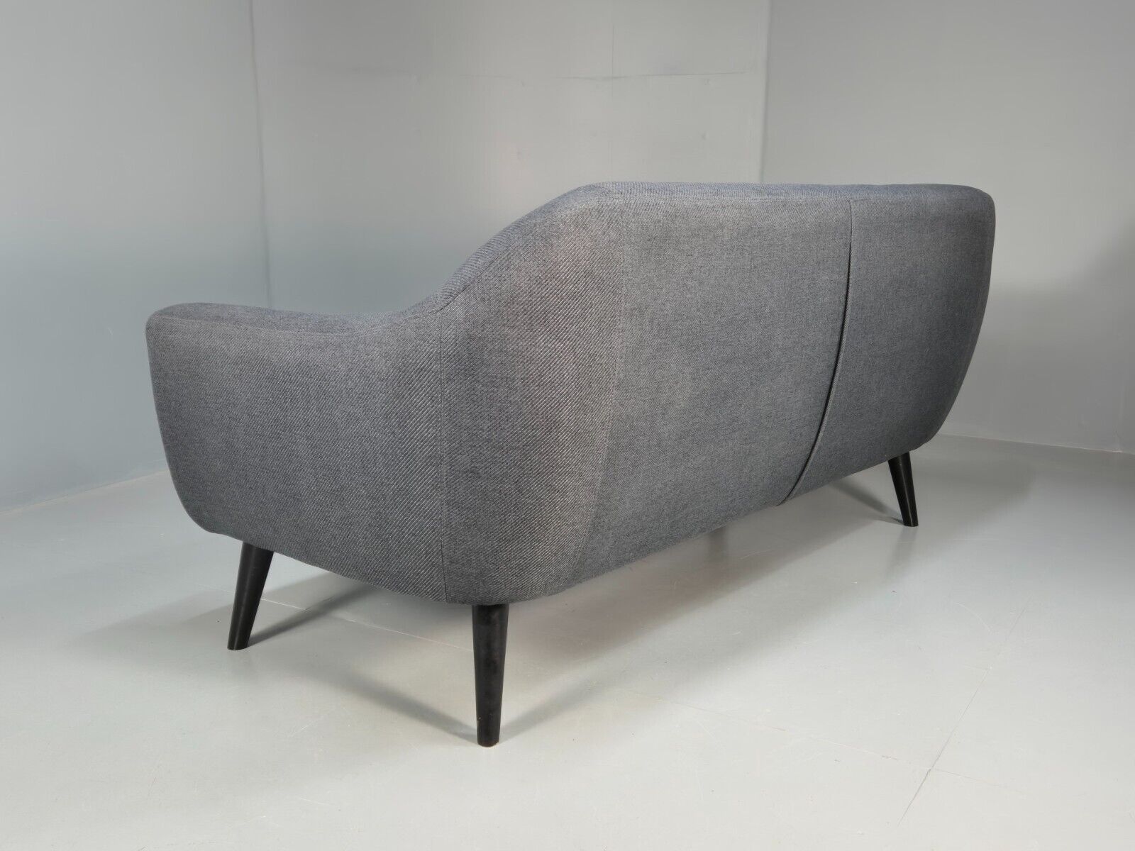 Vintage Made.Com Scandinavian style Sofa Charcoal Grey Retro EB8452 M3SS - UKDK FURNITURE