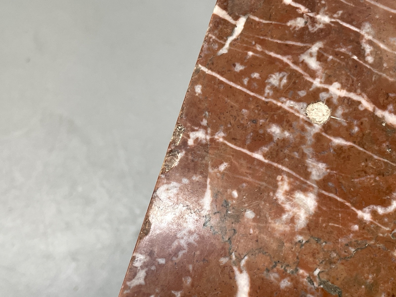 Vintage Marble Coffee Table Black Steel Frame Magazine Rack  1980s EB11047 MWOO11