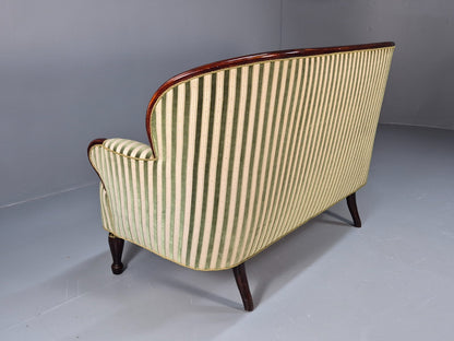 Antique Danish Gold and Green Mahogany Sofa 1900s EB9663 V2SS - UKDK FURNITURE