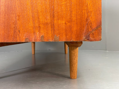 Vintage Teak Sideboard 1960s Midcentury Drawers Shelving Storage EB10945 MWOO21