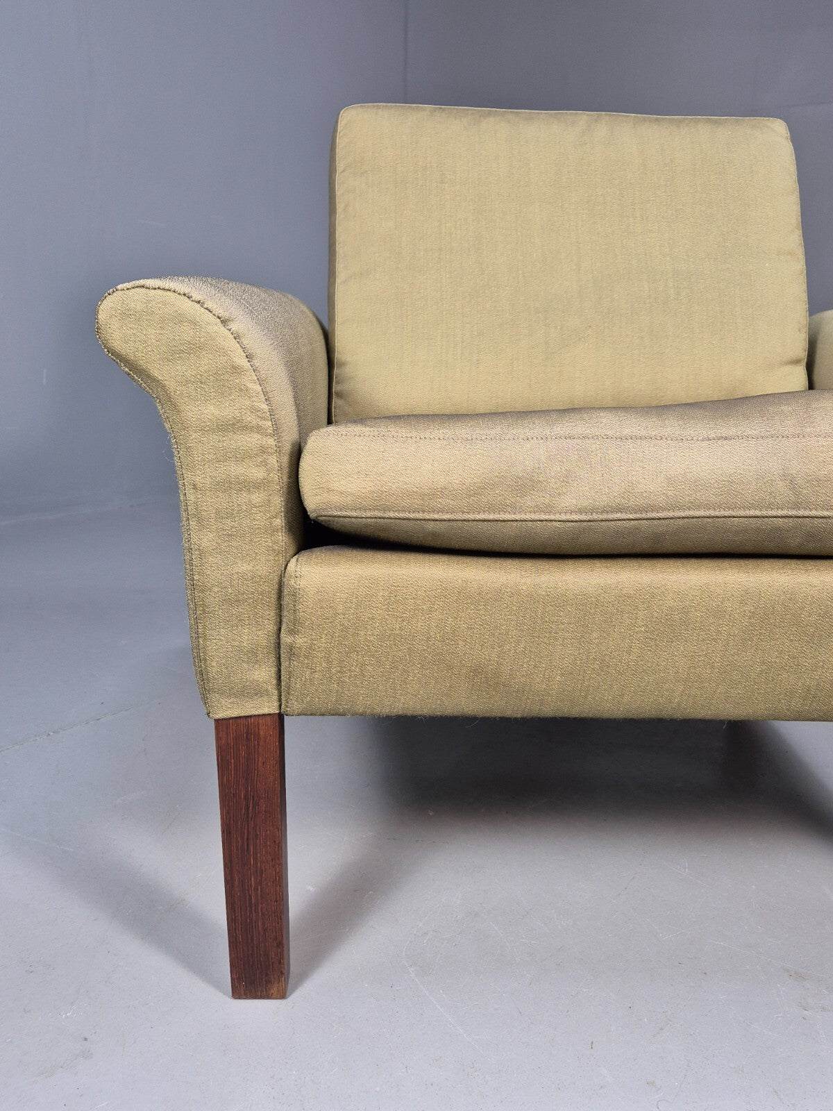 Vintage Danish Lounge Chair Cotton 1960s Retro MCM EB3166 MNOR3