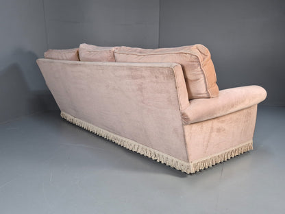 1970s Gold Velour Luxury Three Seater Settee tassels Retro   EB10632 V3SS16