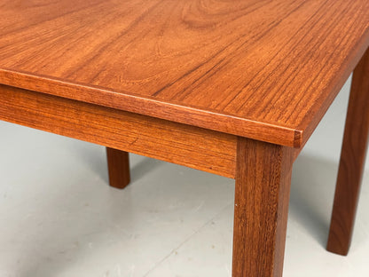 Vintage Teak Side Table 1960s Danish Square Removable Legs Retro EB11518 MWOO9