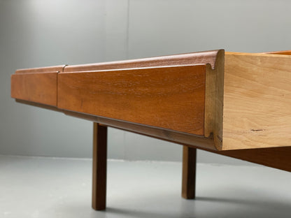 Vintage Teak Side Table With Drawers 1960s Mid Century EB11200 MWOO11