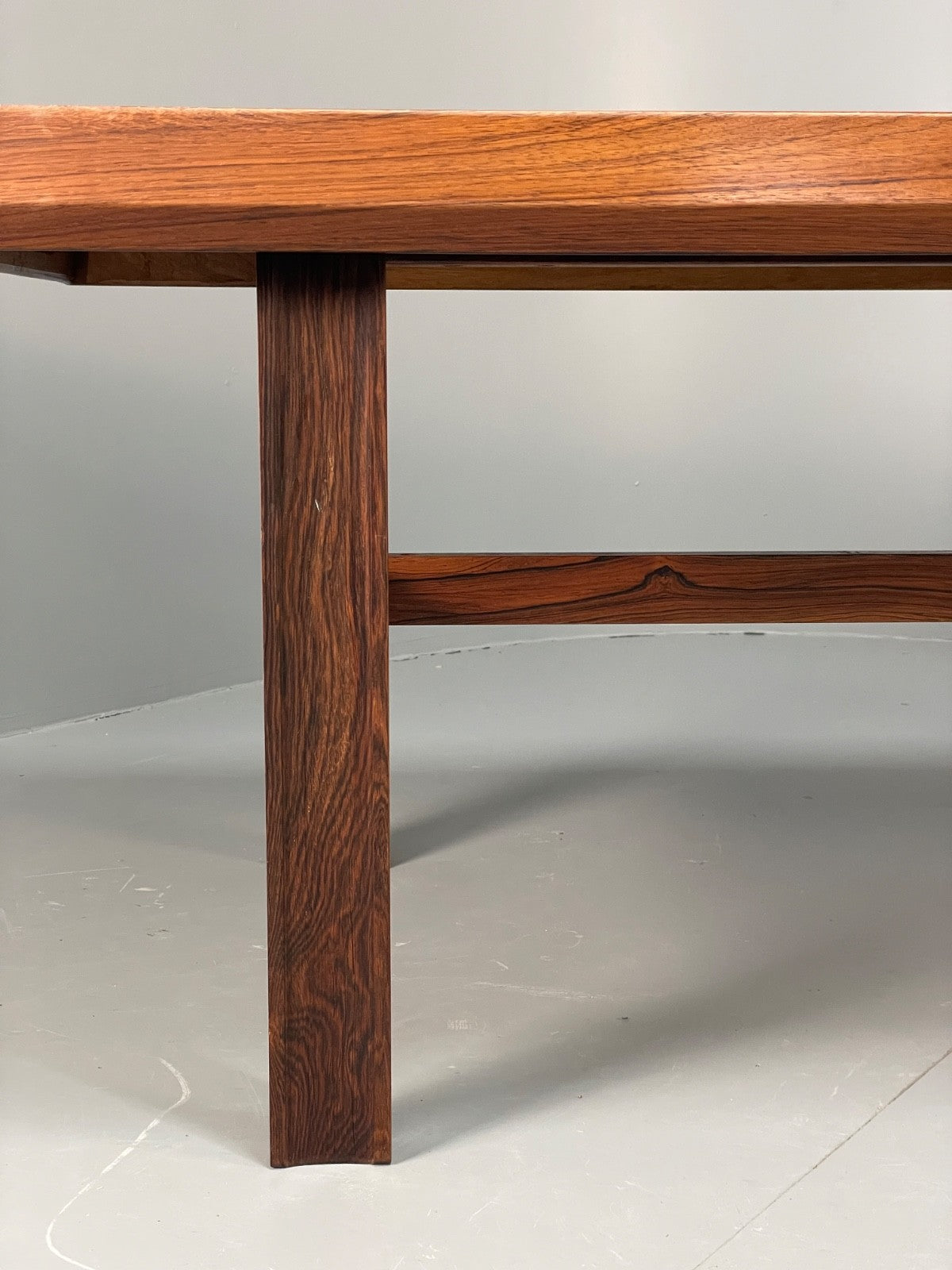 Vintage Danish Coffee Table - 1960s Mid Century Shaped Solid Legs EB11182 MWOO21