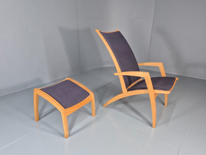 Vintage Danish Lounge Chair and Footstool Luna by Morten Gottler EB11357 MNOR4