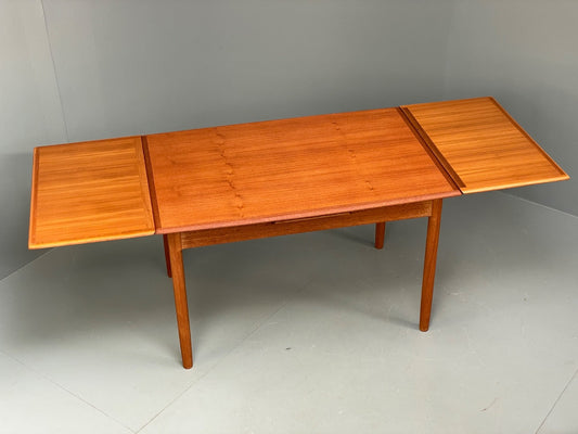 Vintage Teak Extending Dining Table Danish Design 1970s EB10001 MWOO - UKDK FURNITURE