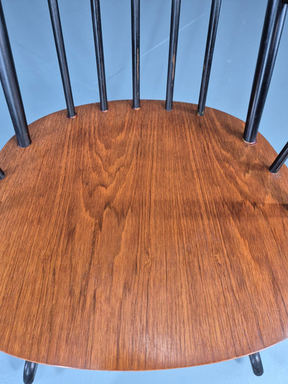 Vintage Ilmari Tapiovaara Rocking Chair Teak Beech Asko MCM Retro EB11849 MNOR10