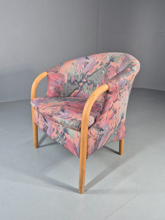 Vintage Tub Chair Stouby Multicoloured Danish Retro 1980s EB11347 MNOR0