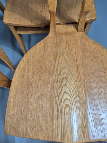 8 Modern Design Dining Chairs Blonde Oak Craftsperson Bespoke Build EB10928 MDIN14