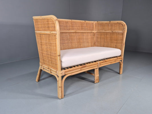 Vintage Rattan Two Seat Sofa 1970s Style Retro  EB11220 VBER0