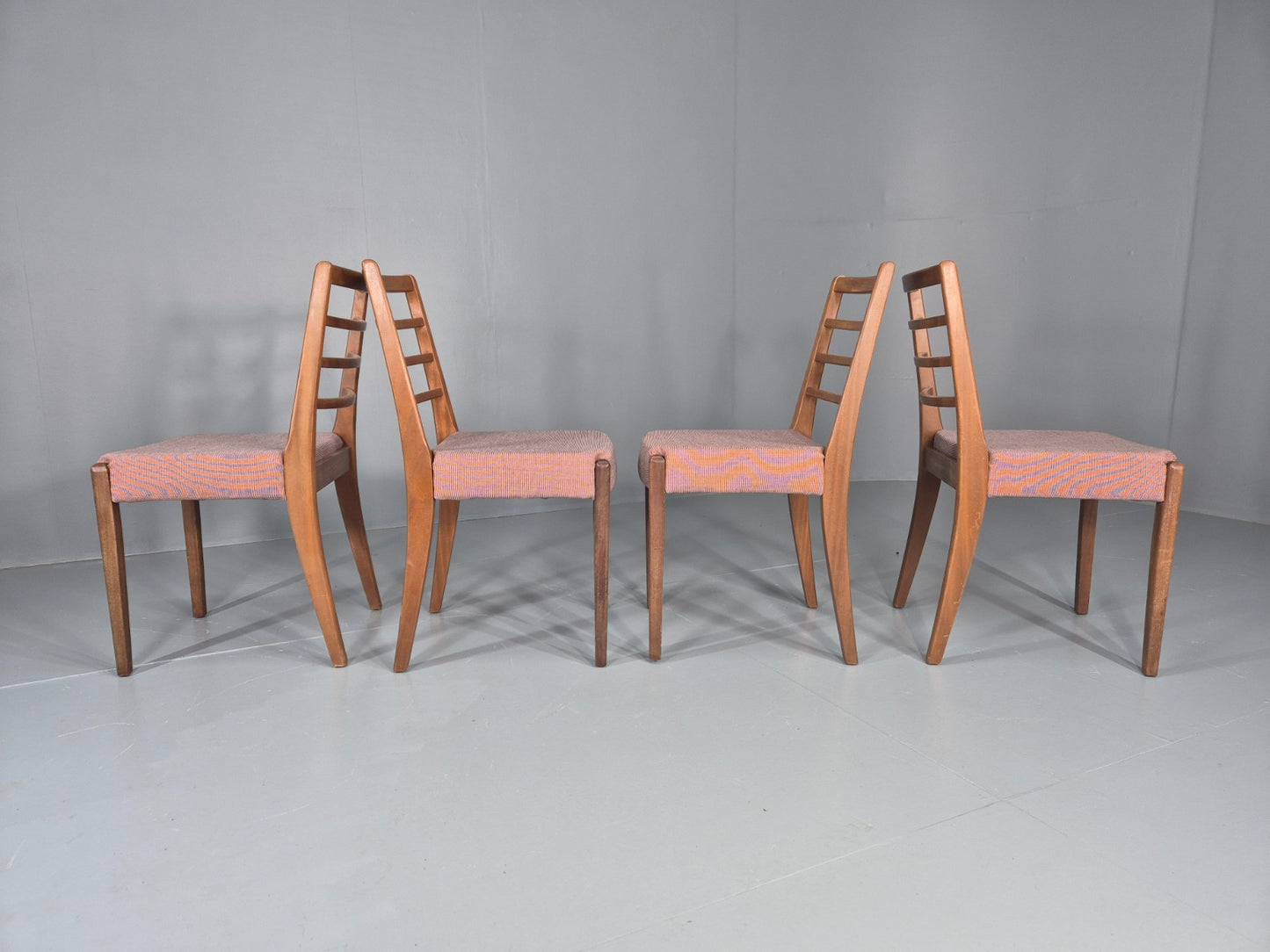 4 Vintage Mid Century Dining Chairs 1960s Retro New Upholstery  EB11823 MDIN5