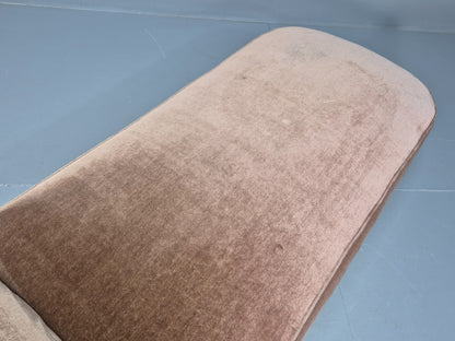 Antique Chaise Lounge Edwardian Peach Velour Turned Oak Legs 1900s  EB10705 VCHA16