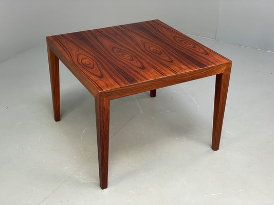 Vintage Danish Square Coffee Table By Haslev Retro 1960s Darkwood EB8801 MWOO - UKDK FURNITURE