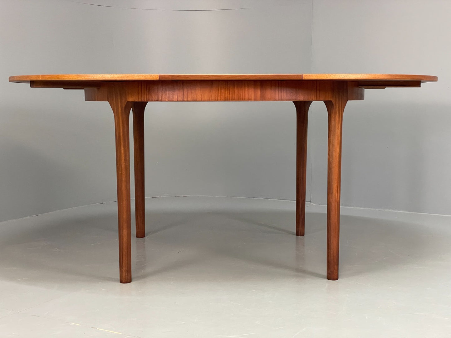 Vintage McIntosh Dining Table Circular Teak Extending 1960s Retro EB11685 MWOO6