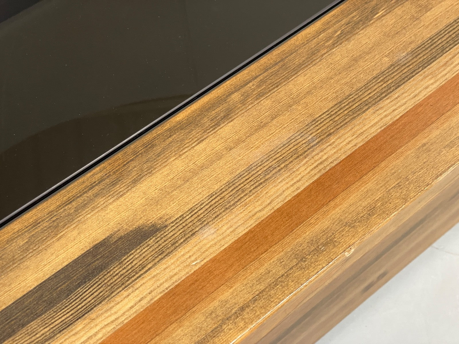 Vintage 1970s Coffee Table Pine & Glass By Hameen Kalustaja Finland EB11176 MWOO7