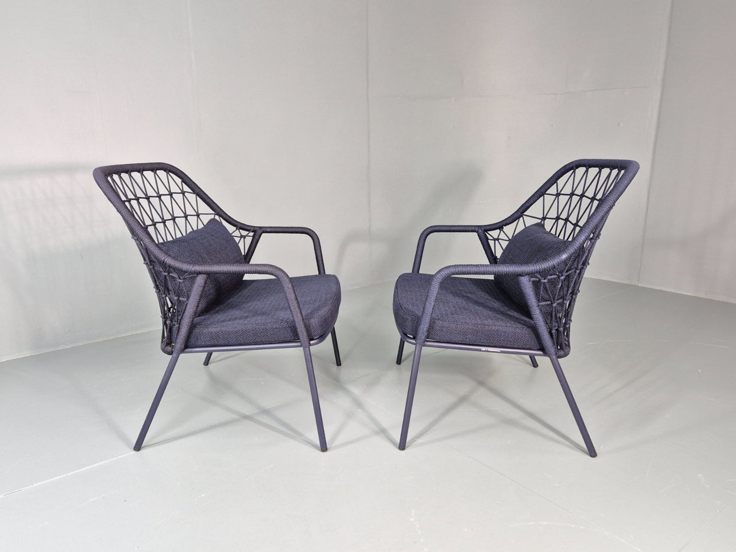2 Pedrali Panarea 3679 Chairs Modern Design Blue Italian EB11426 MNOR13