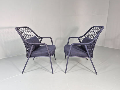 2 Pedrali Panarea 3679 Chairs Modern Design Blue Italian EB11426 MNOR13